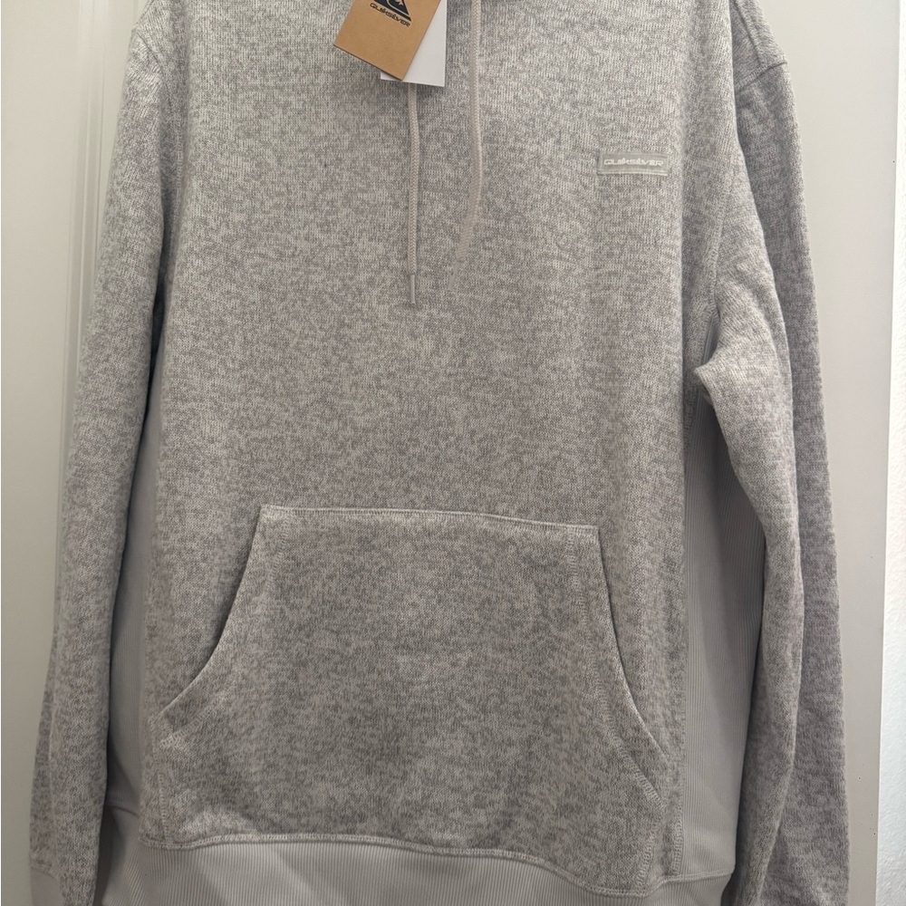 Quiksilver Gray Men's Fleece Hoodie Sweater size medium